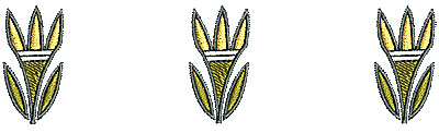 Embroidery Design: Southwestern border floral<br> 4.59w X 1.24h | Embroidery Legacy Embroidery Design: Southwestern border floral<br> 4.59w X 1.24h