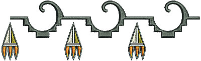 Embroidery Design: Southwestern border design 5<br> 6.24w X 1.86h | Embroidery Legacy Embroidery Design: Southwestern border design 5<br> 6.24w X 1.86h
