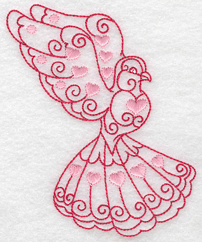 Embroidery Design: Love bird 10 large<br> 4.18w X 4.96h