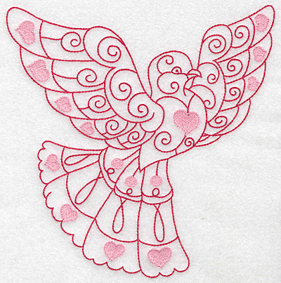 Embroidery Design: Love bird 3 jumbo<br> 6.79w X 6.79h