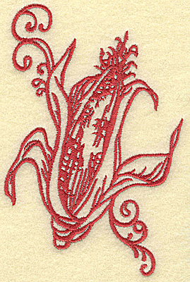 Embroidery Design: Ear of corn medium<br> 3.29w X 4.99h