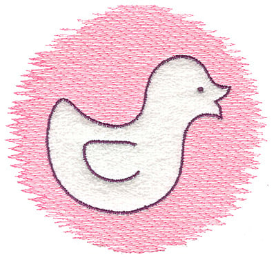 Embroidery Design: Ducky trapunto large<br> 4.94w X 4.63h