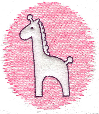 Embroidery Design: Trapunto giraffe large<br> 4.39w X 4.99h