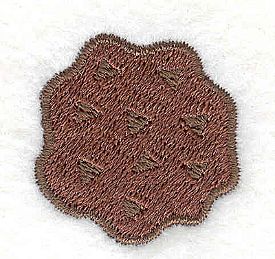 Embroidery Design: Chocolate chip cookie<br> 1.21w X 1.25h
