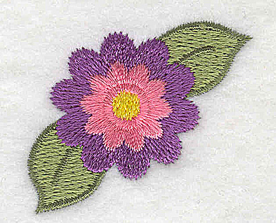 Embroidery Design: Single flower<br> 1.72w X 1.51h