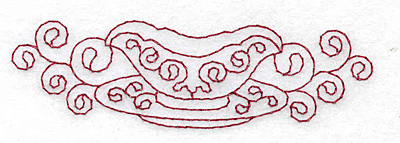 Embroidery Design: Creamer redwork<br> 3.85w X 1.14h