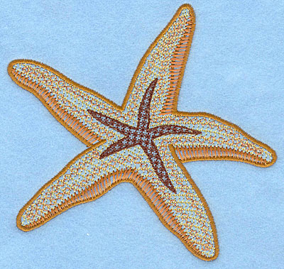 Embroidery Design: Starfish large <br> 4.98"h x 5.09"w