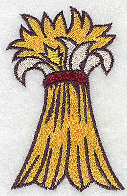 Embroidery Design: Bale of wheat<br> 2.43w X 3.78h