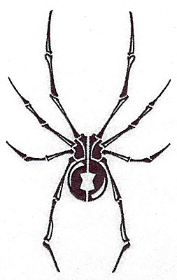 Embroidery Design: Tribal Motif Spider large<br> 4.36w X 6.95h