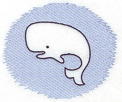 Embroidery Design: Whale Trapunto large<br> 4.95w X 4.12h