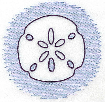 Embroidery Design: Sand Dollar Trapunto large<br> 4.95w X 4.81h