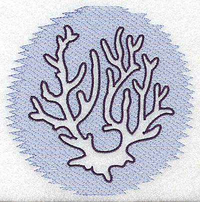 Embroidery Design: Coral Trapunto large<br> 4.96w X 4.91h