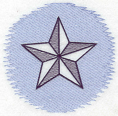 Embroidery Design: Star Trapunto large<br> 4.96w X 4.78h