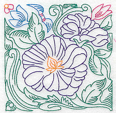 Embroidery Design: Tropical Flower C large<br> 4.96w X 4.97h | Embroidery Legacy Embroidery Design: Tropical Flower C large<br> 4.96w X 4.97h