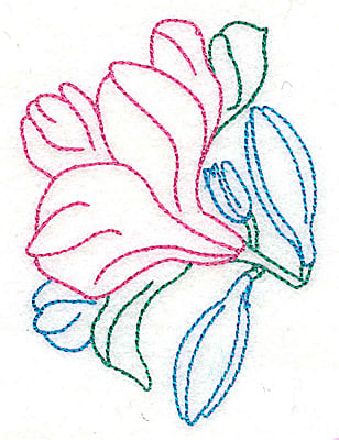 Embroidery Design: Tropical Flower I<br> 2.71w X 3.71h | Embroidery Legacy Embroidery Design: Tropical Flower I<br> 2.71w X 3.71h