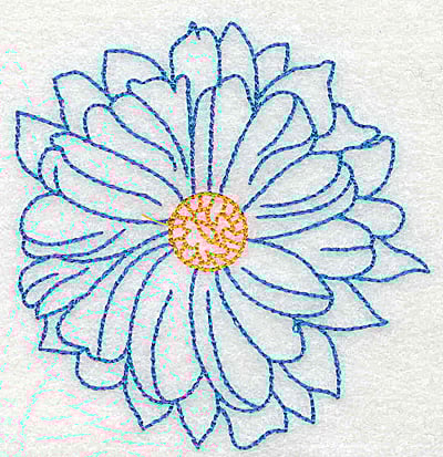 Embroidery Design: Tropical Flower J<br> 3.41w X 3.51h | Embroidery Legacy Embroidery Design: Tropical Flower J<br> 3.41w X 3.51h