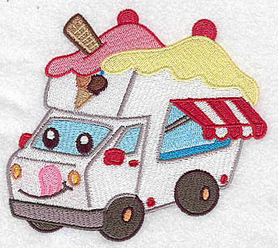 Embroidery Design: Ice Cream truck large<br> 4.97w X 4.40h