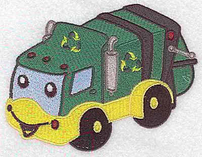 Embroidery Design: Recycling truck large<br> 4.98w X 3.82h
