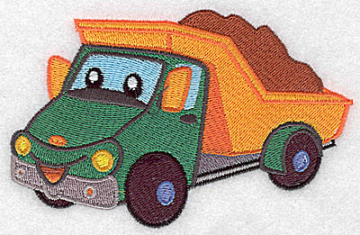 Embroidery Design: Dump truck large<br> 4.97w X 3.19h