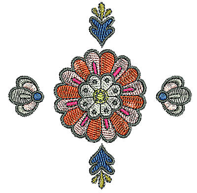 Embroidery Design: Tudor design 3<br> 3.20w X 3.24h