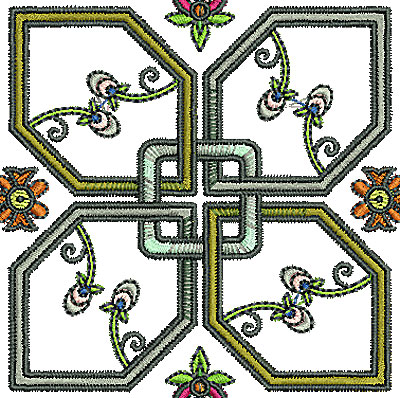 Embroidery Design: Tudor design 5<br> 3.21w X 3.22h
