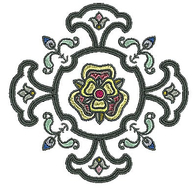 Embroidery Design: Tudor design 7<br> 4.96w X 4.96h