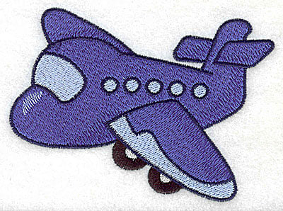 Embroidery Design: Passenger airplane large<br> 4.62w X 3.48h