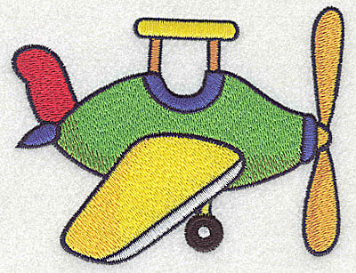Embroidery Design: Toy airplane large<br> 4.69w X 3.73h