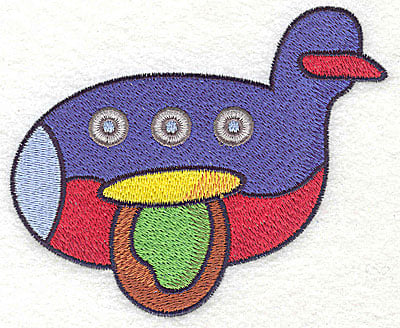 Embroidery Design: Plane large<br> 4.61w X 3.78h