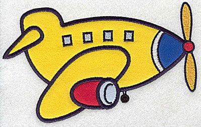 Embroidery Design: Airplane four appliques<br> 6.88w X 4.34h