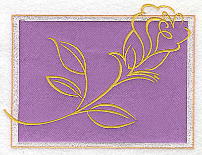 Embroidery Design: Valentine rose applique large<br> 6.53w X 4.92h
