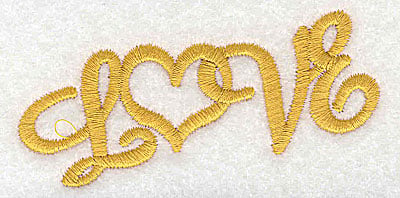 Embroidery Design: Love<br> 3.29w X 1.63h