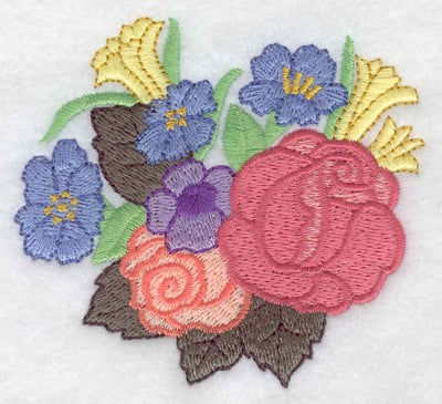 Embroidery Design: Floral bouqet<br> 3.51w X 3.19h