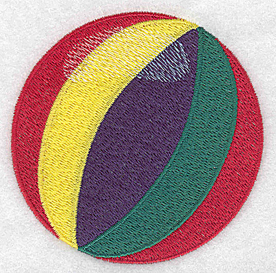 Embroidery Design: Beach Ball<br> 3.52w X 3.50h