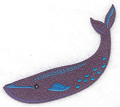 Embroidery Design: Whale<br> 3.84w X 3.29h