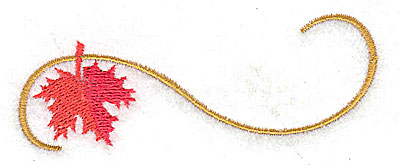Embroidery Design: Victorian fall leaf design 30<br> 3.52w X 1.63h