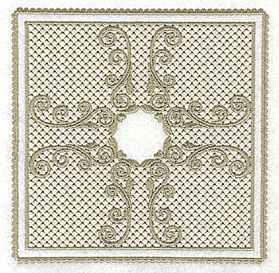 Embroidery Design: Victorial Lace like design B<br> 4.94w X 4.94h