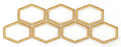 Embroidery Design: Honeycomb A<br> 6.24w X 2.15h
