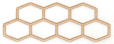 Embroidery Design: Honeycomb D<br> 6.45w X 2.38h