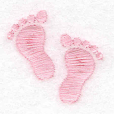 Embroidery Design: Footprint girl<br> 1.25w X 1.23h