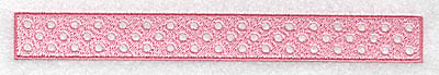 Embroidery Design: Border girl with circles large<br> 6.72w X 0.78h
