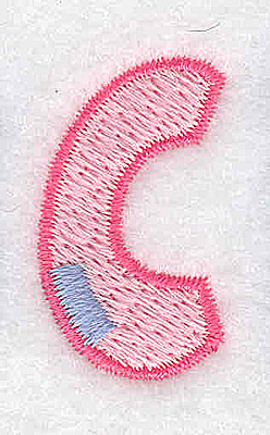 Embroidery Design: C small<br> 0.74w X 1.29h