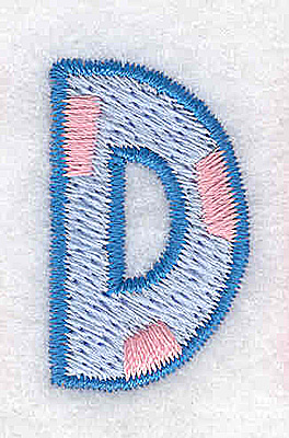 Embroidery Design: D small<br> 0.75w X 1.26h
