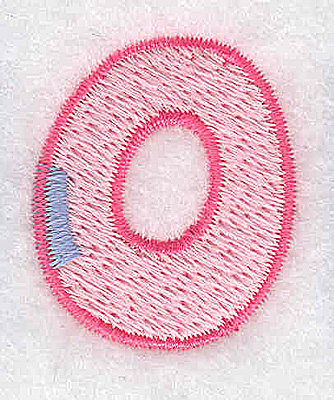 Embroidery Design: O small<br> 1.07w X 1.29h