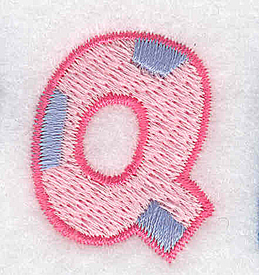 Embroidery Design: Q small<br> 1.05w X 1.34h