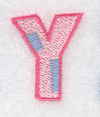 Embroidery Design: Y small<br> 1.03w X 1.26h