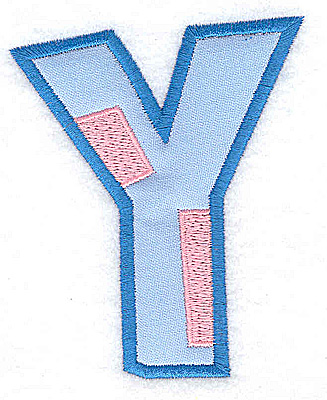 Embroidery Design: Y applique large<br> 3.02w X 3.65h