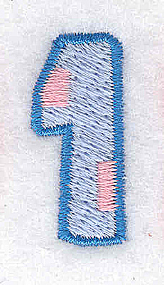 Embroidery Design: 1 small<br> 0.56w X 1.26h