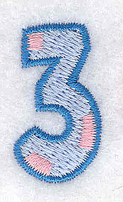 Embroidery Design: 3 small<br> 0.70w X 1.27h
