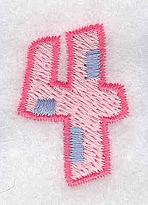 Embroidery Design: 4 small<br> 0.87w X 1.28h
